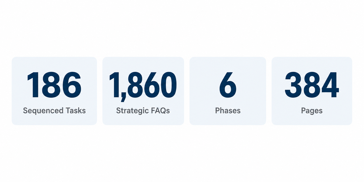 The Ultimate 186-Task CEO Startup Blueprint — Complete Digital Business Operating System
